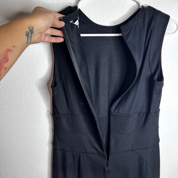 Diane Von Furstenberg DVF Black Sleeveless Ponte A Line Dress Size 10 Closet Sta - Picture 5 of 10
